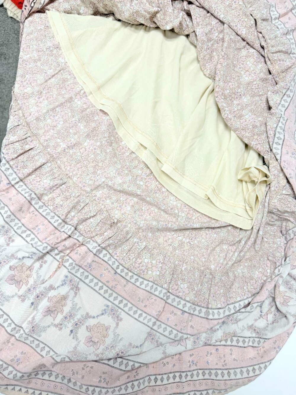 In Loom Floral Border Print Dress - Picture 9 of 13